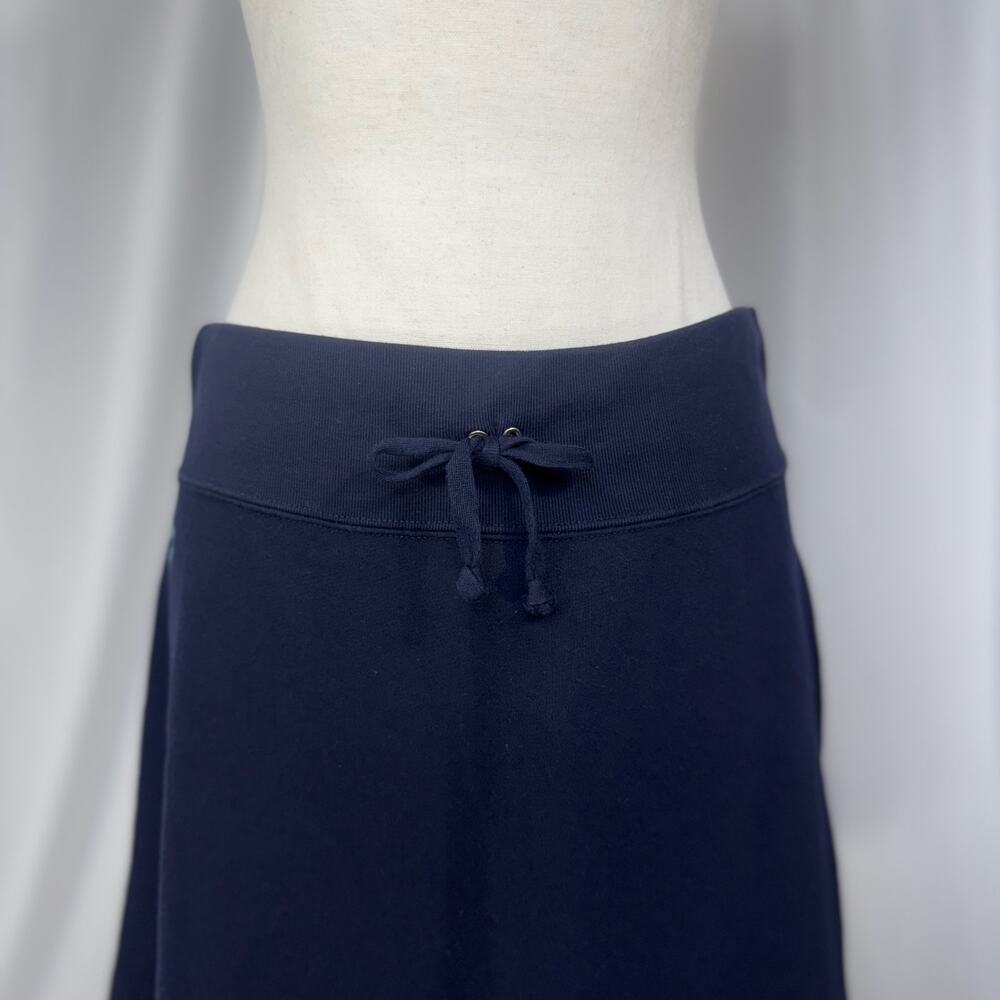 Ralph Lauren Cotton Skirt Medium A-Line Navy Athleisure Old Money Cruise Resort - Picture 10 of 16